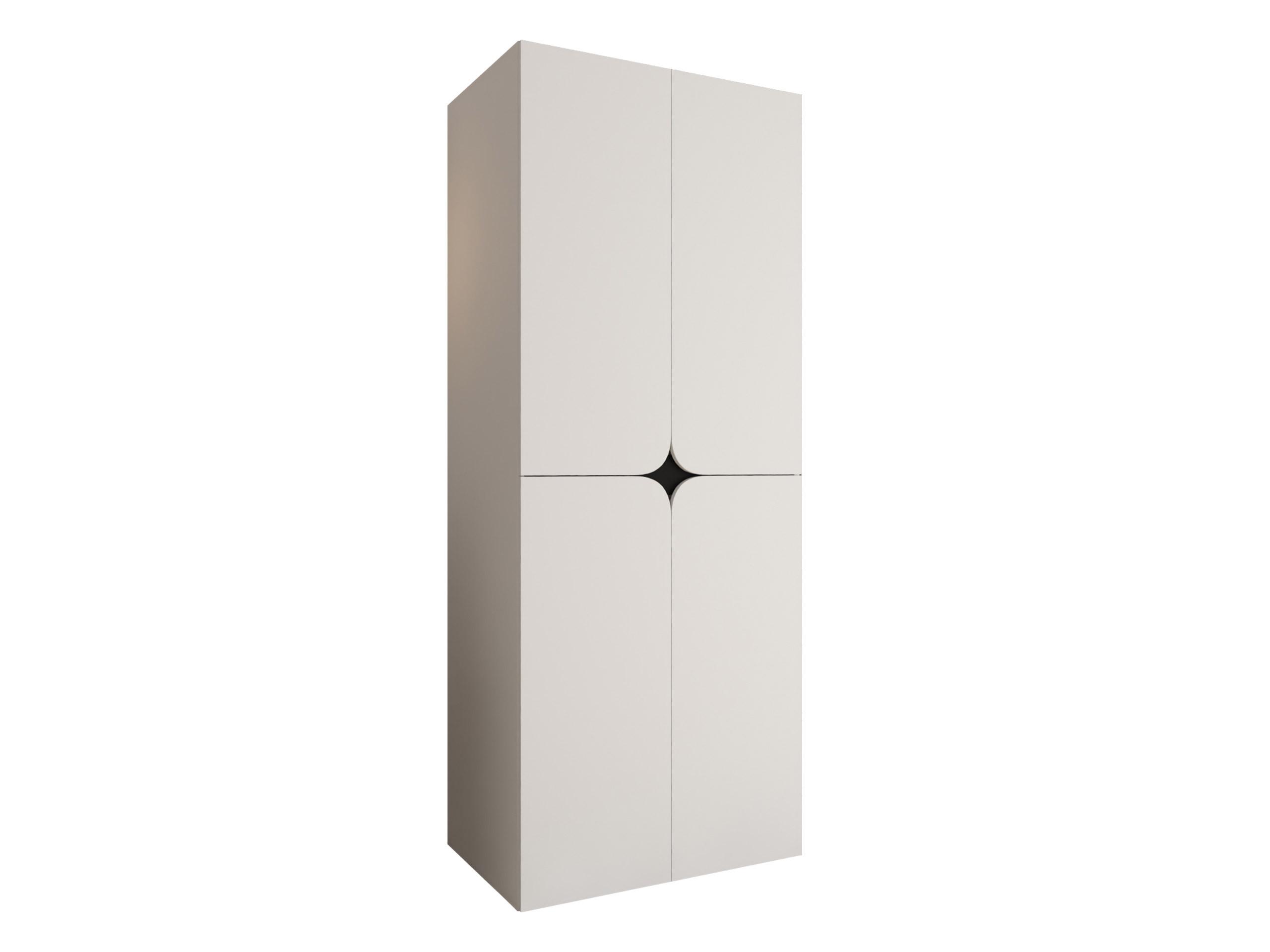 DREHTÜRENSCHRANK Espresso 90 cm - Schwarz/Weiß, Holzwerkstoff/Kunststoff (90/203/50cm) - MIRJAN24