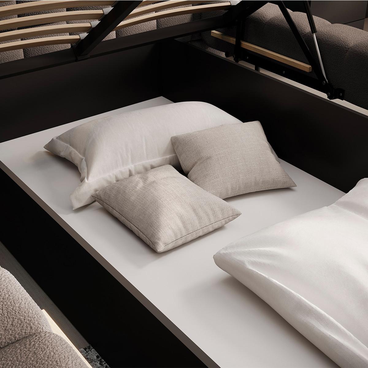 BOXBETT 160/200 Ezio Taupe - Taupe, Holz (160/200cm) - Petits-meubles