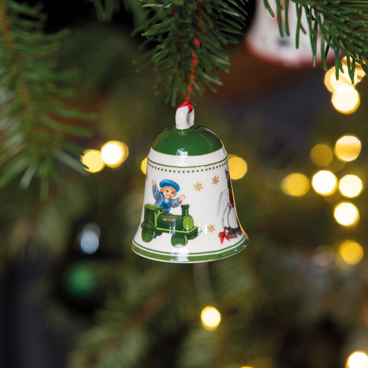 GLOCKE My Christmas Tree grün ø 5,4 cm - Grün, Keramik (5.4/6.7/5.4cm) - Villeroy & Boch