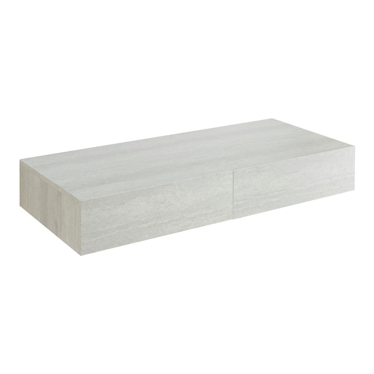 WANDREGAL Karstula - Grau, Holzwerkstoff (80/12/35cm) - [en.casa]