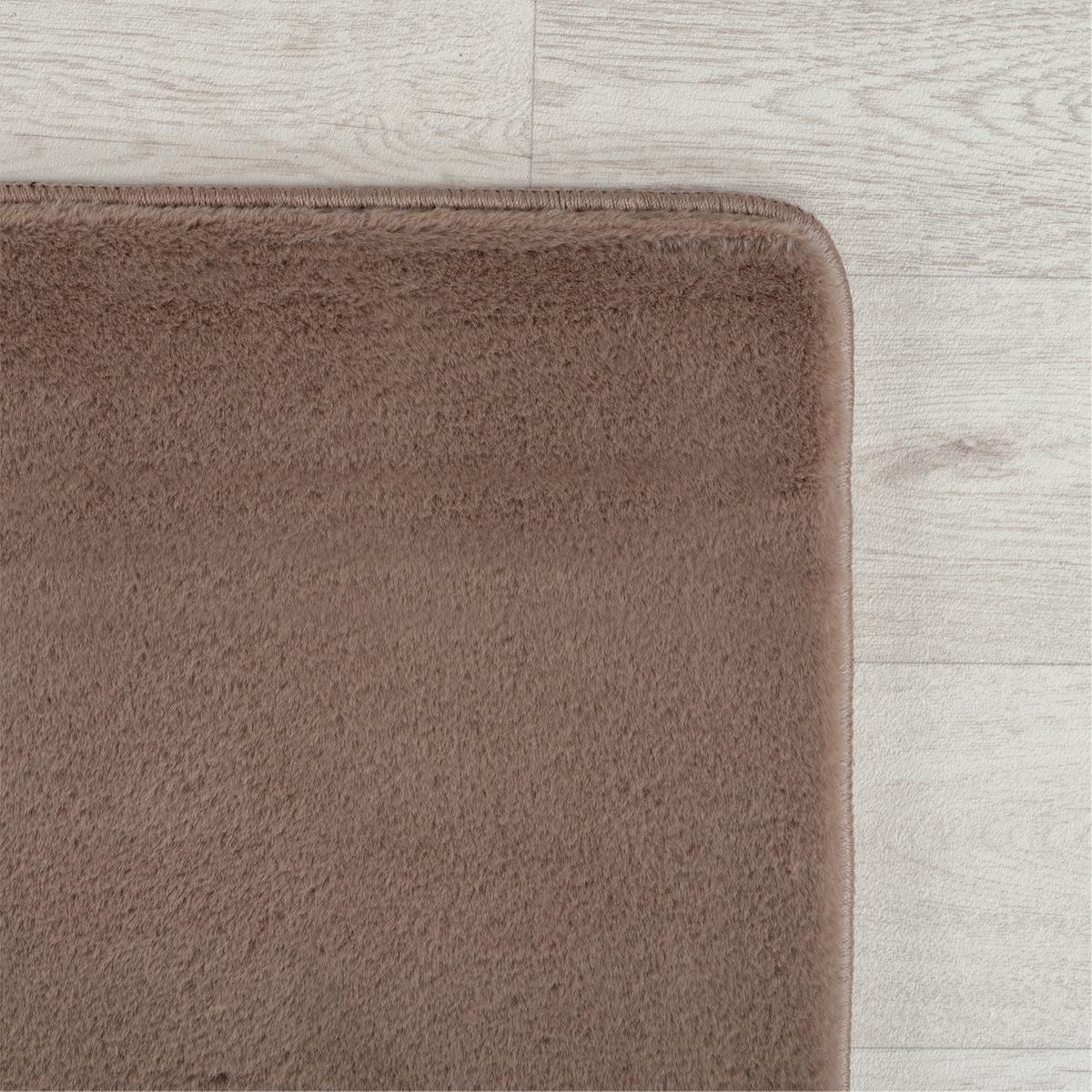 KURZFLORTEPPICH Waschbar ISAR, einfarbig, Mokka, 140 x 200 cm - Braun, Textil (200/140cm) - KADIMA DESIGN