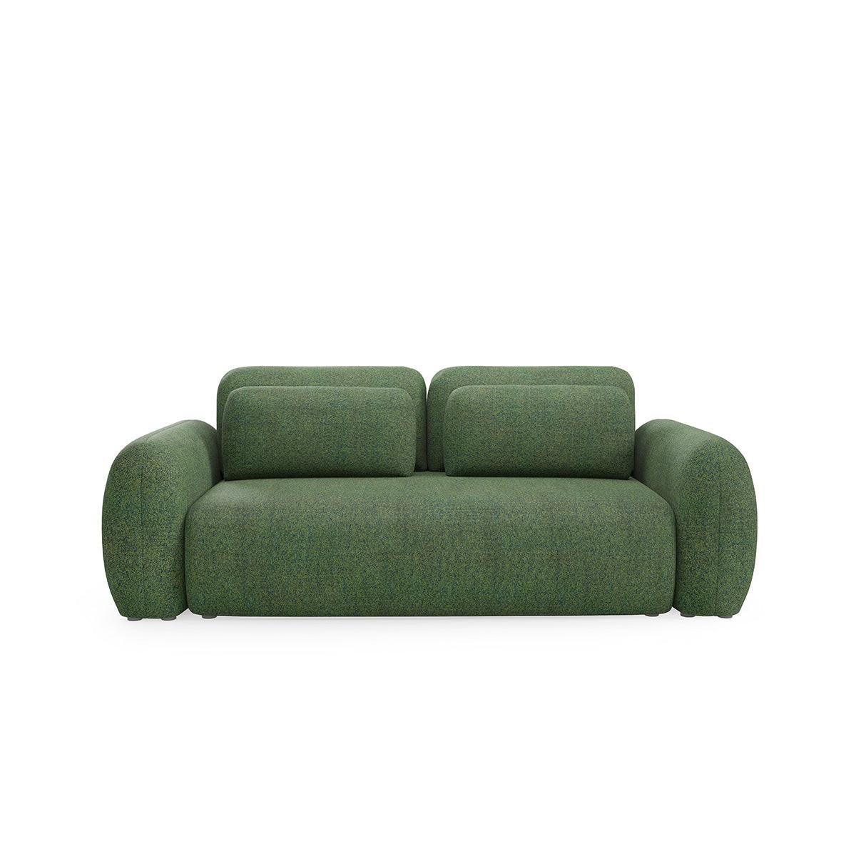 SOFA Carmela 3 Sitzplätze Grün - Grün, Holz (266/95/121cm) - Petits-meubles