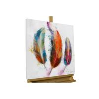 ÖLGEMÄLDE 60/60 cm - Blau/Gelb, Holz/Textil (60/60cm) - KUNSTLOFT