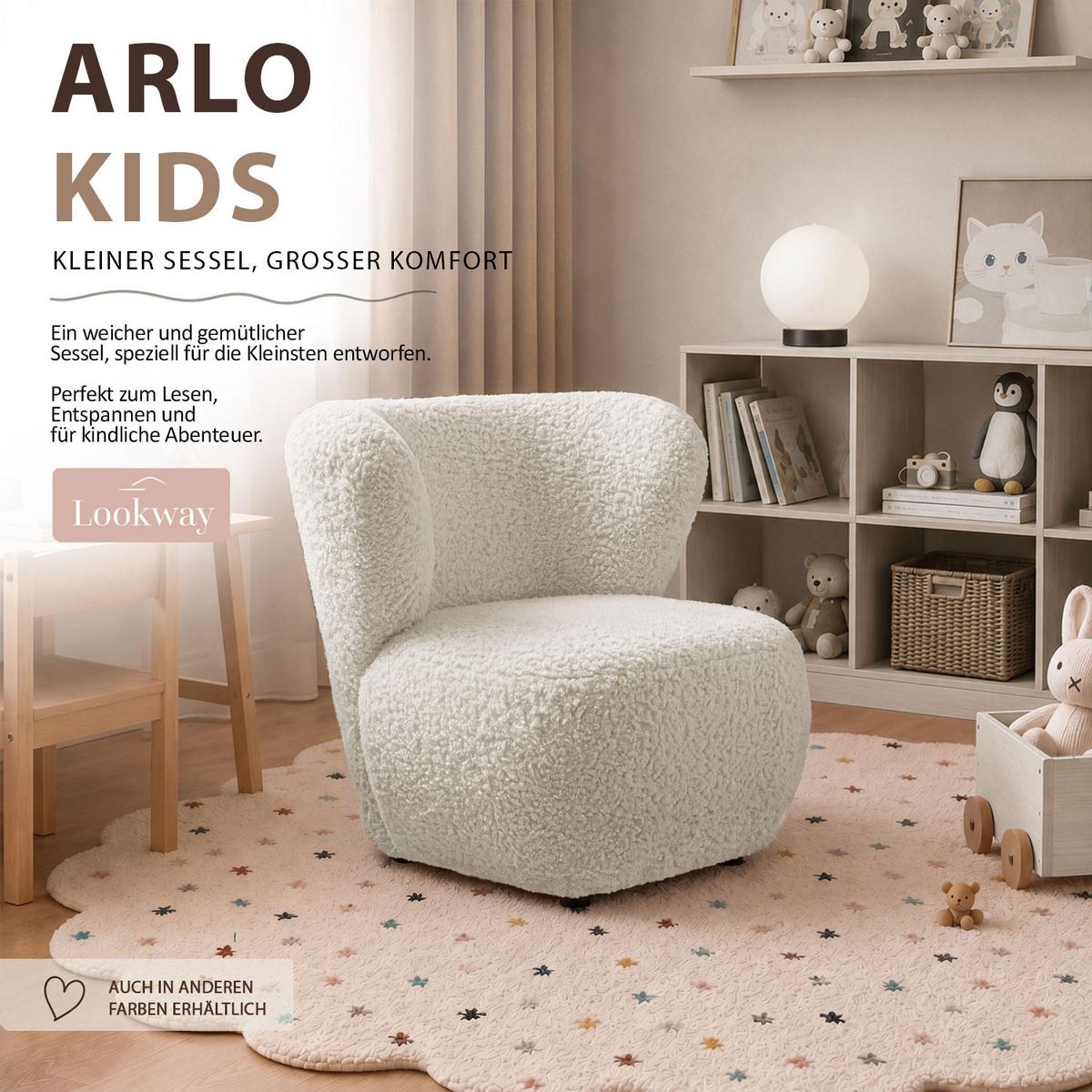 KINDERSESSEL ARLO KIDS Rolf 4 - Beige, Textil (85/74/58cm) - Lookway
