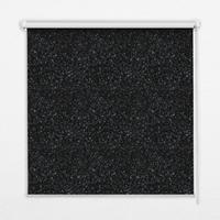 INNENROLLO - Fensterrollo - Rollo - 150x180 cm - Elemente auf schwarzem Hintergrund - Schwarz, Kunststoff (150/180/0.5cm) - TULUP
