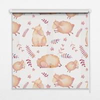 INNENROLLO - Fensterrollo - Rollo - 80x180 cm - Schafe zwischen den Sternen - Gelb, Kunststoff (80/180/0.5cm) - TULUP