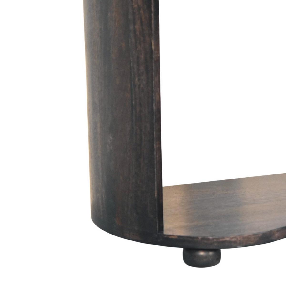 NACHTTISCH mit Carbon-Esche-Finish, 1 Schublade, mit altmodischem Griff, dunkelbraun - Dunkelbraun, Holz/Metall (55/58/35cm) - Artisan Furniture