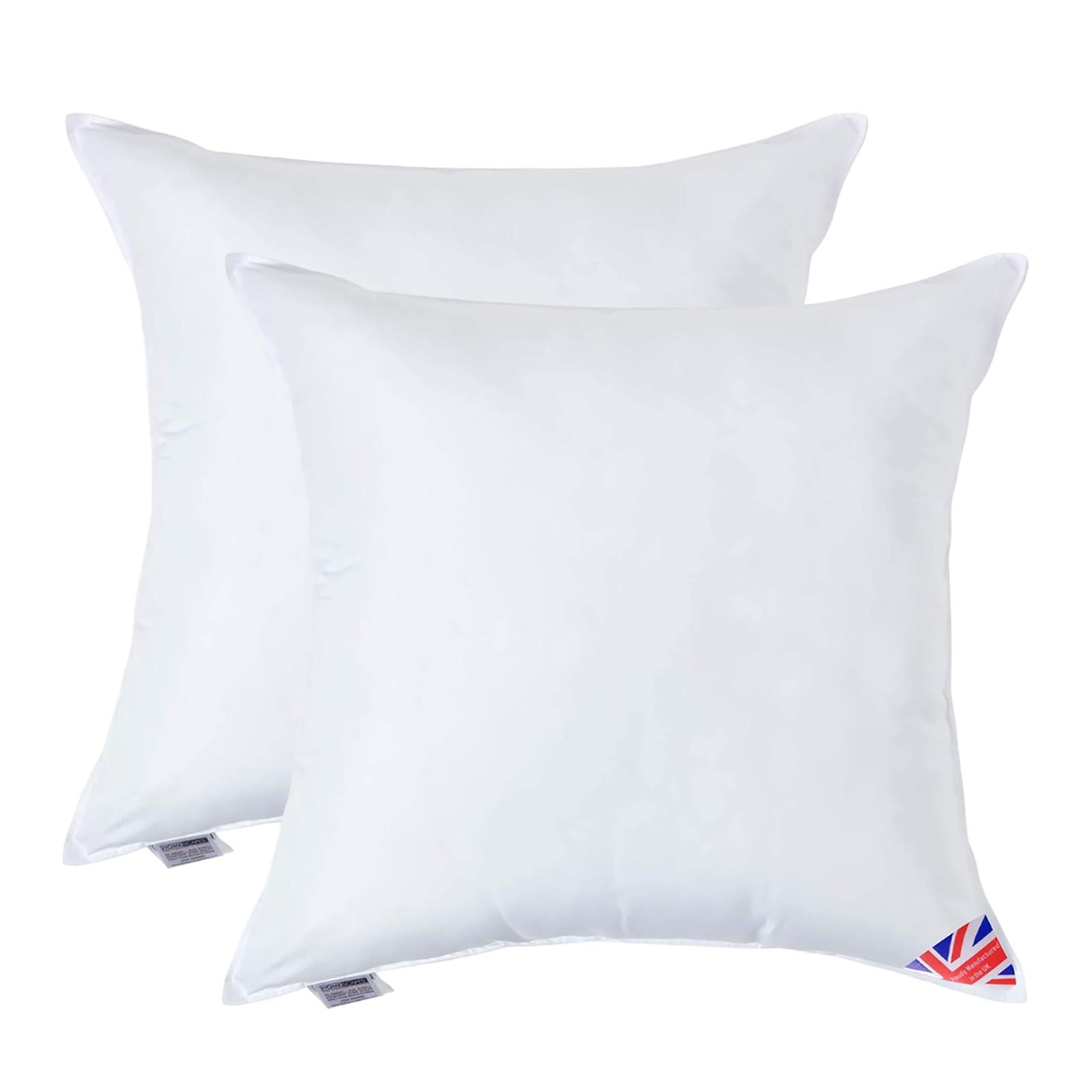 FÜLLKISSEN 2er-Set – 80/80 cm, Super-Mikrofaser - Weiß, Textil (80/80cm) - Homescapes