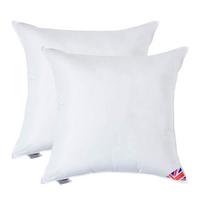 FÜLLKISSEN 2er-Set – 80/80 cm, Super-Mikrofaser - Weiß, Textil (80/80cm) - Homescapes