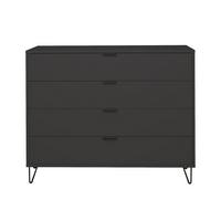 KOMMODE Erna 119x45x102 Anthrazit matt Lack - Anthrazit, Holzwerkstoff (119/102/45cm) - 58aufmkessel