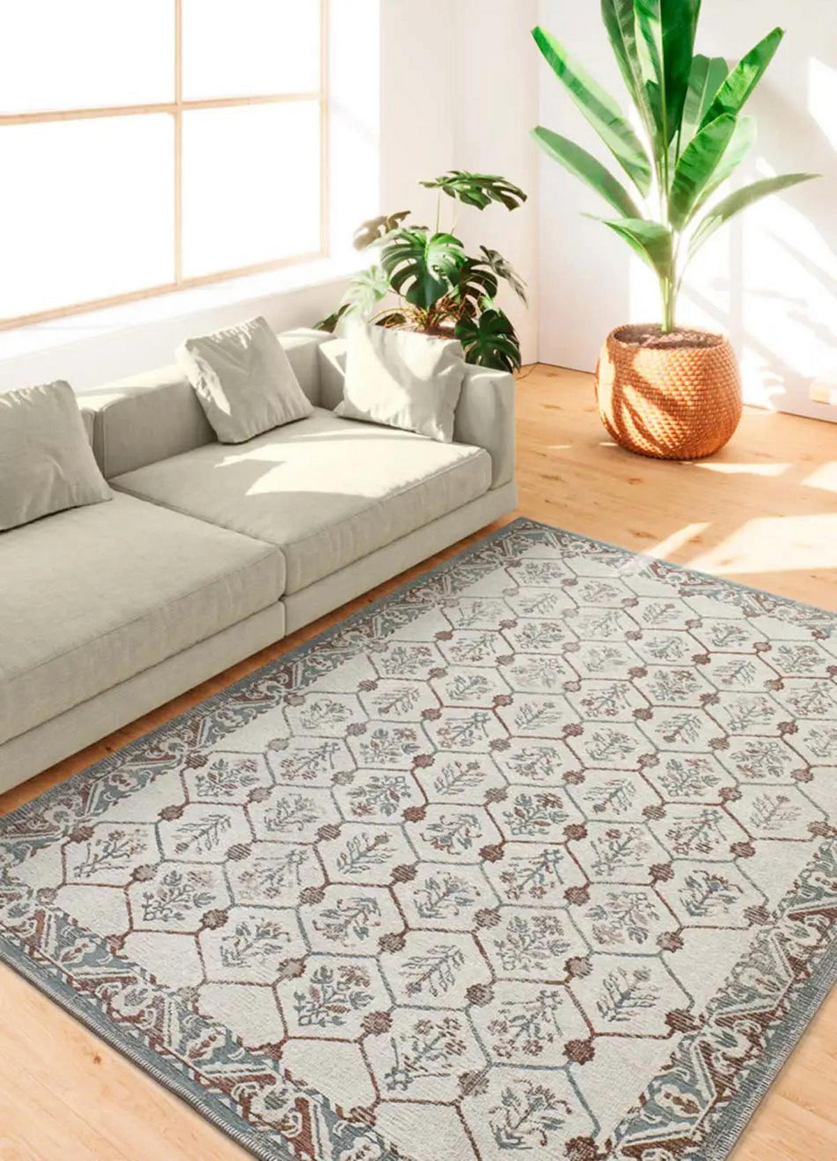 IN- & OUTDOOR-TEPPICH Blau / Kupfer Lua 80/150 cm - Blau/Kupferfarben, Textil (80/150cm) - Atticgo