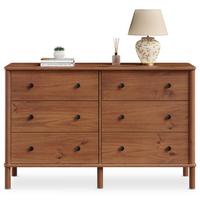 KOMMODE APOANA Kastanie - Kastanienfarben, Holz (132/83/40cm) - IDIMEX