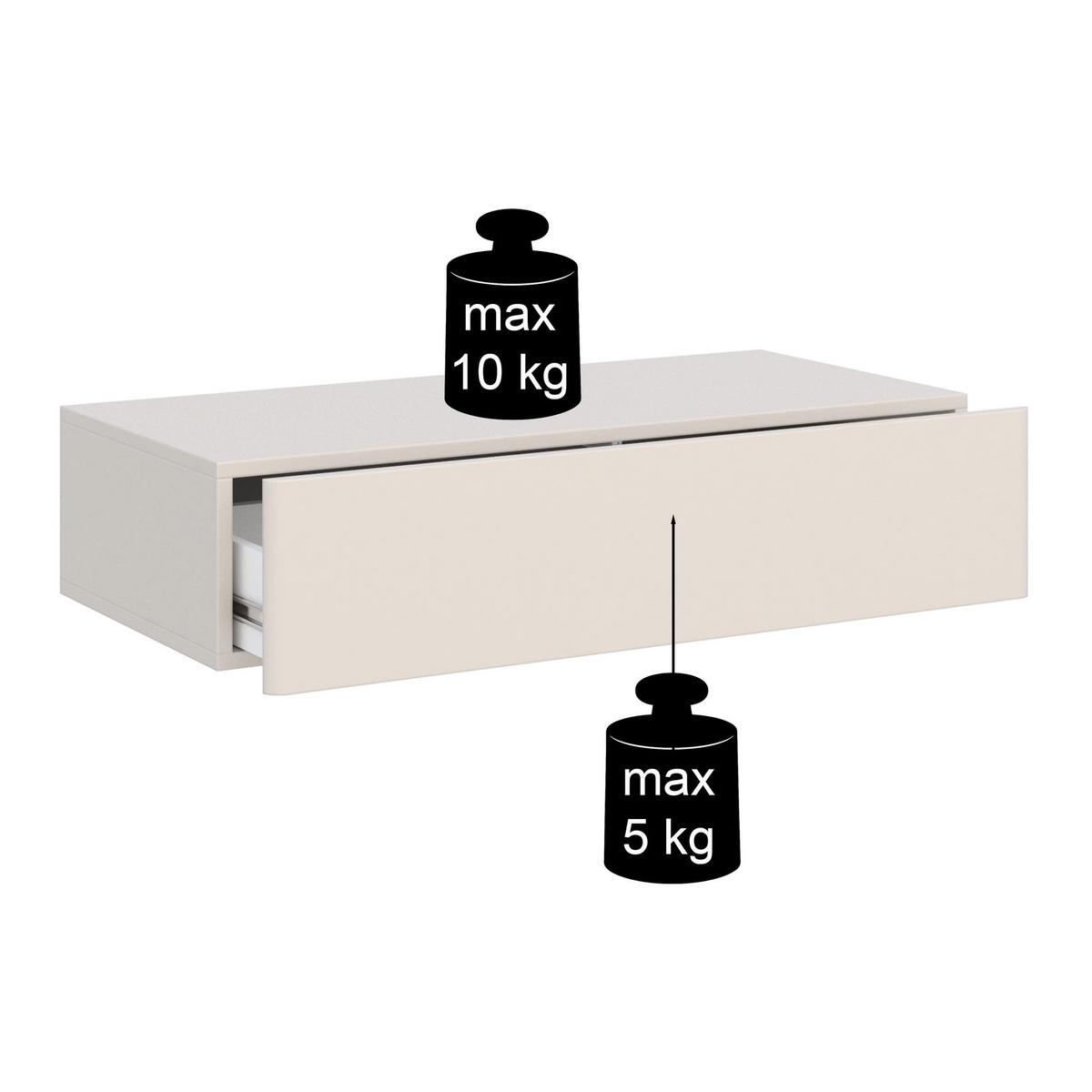 WANDKONSOLE Olio KASCHMIR 90 CM - Kaschmir, Holzwerkstoff (90/17/39.6cm) - Selsey