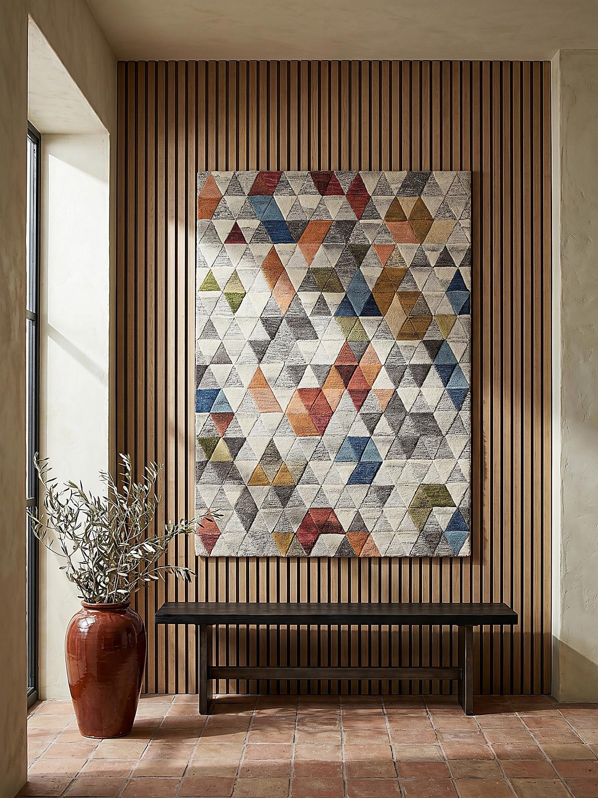 WOLLTEPPICH ESK, geometrisch, Bunt, 120 x 170 cm - Multicolor, Textil (120/170cm) - KADIMA DESIGN
