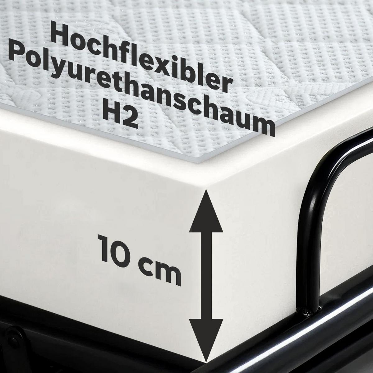 SCHLAFSOFA Pavarti mit italienischem Gestell, 180x195, Beige - Beige/Schwarz, Holzwerkstoff (234/88/100cm) - Beautysofa