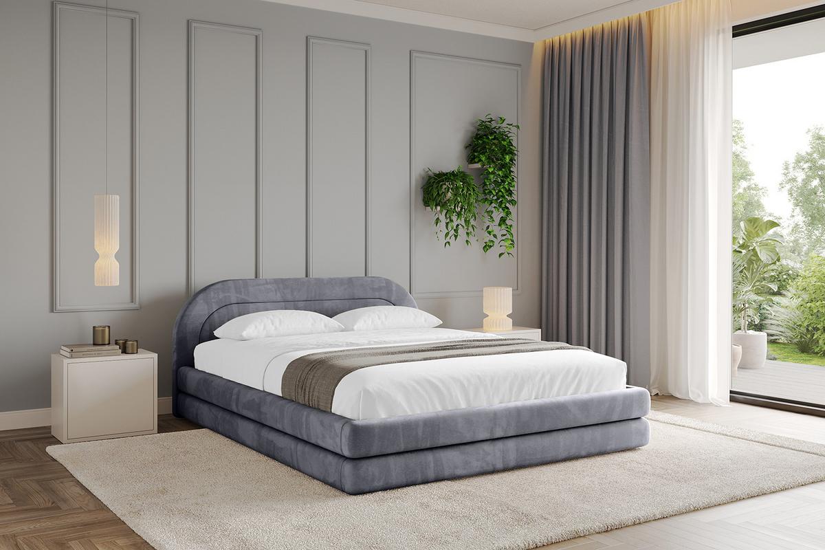 POLSTERBETT mit Bettkasten und Lattenrost, Bett mit Matratze H3/H4 - LERIS-v1 180x200 Dunkelgrau - Dunkelgrau, Holzwerkstoff/Textil (180/200cm) - ALTDECOR