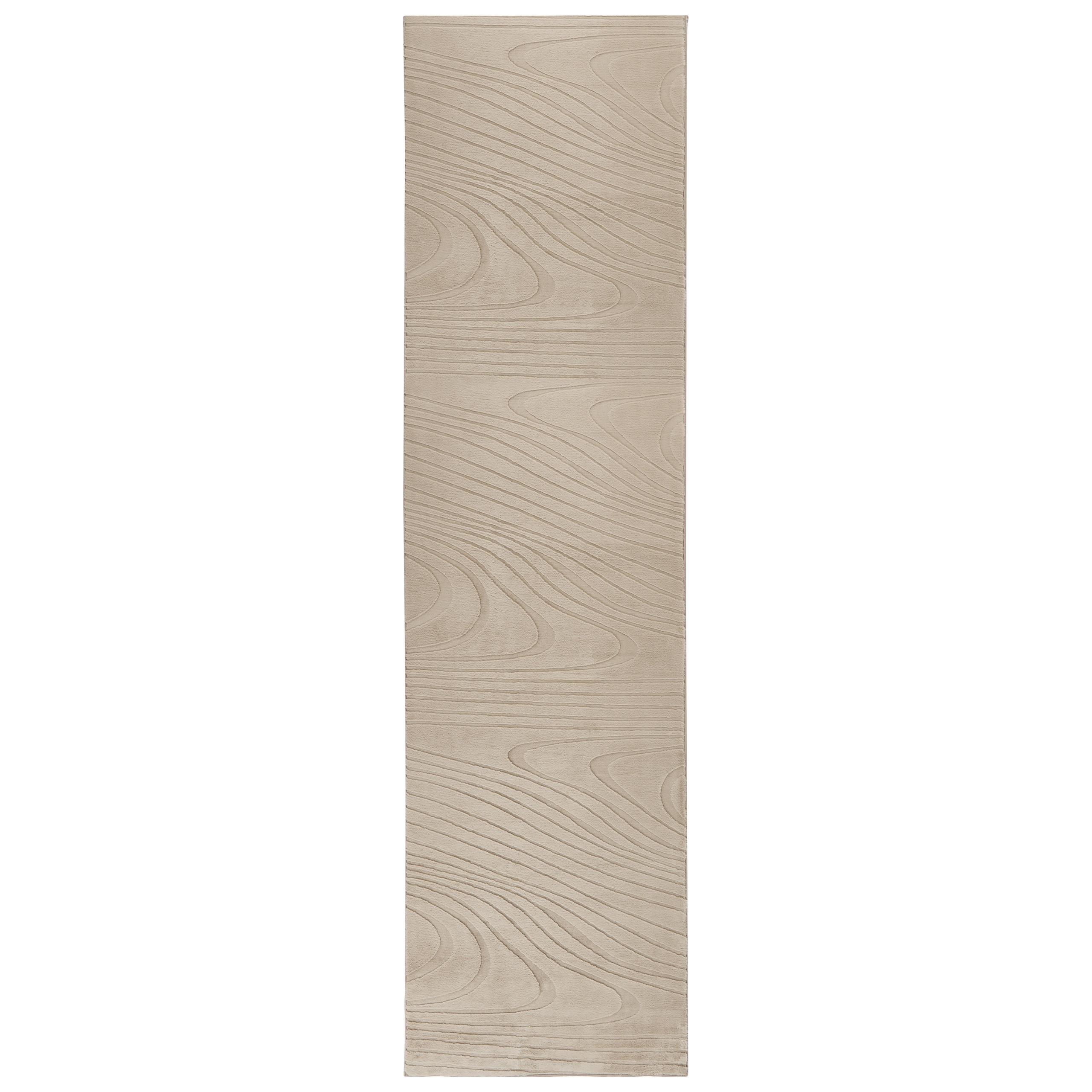 KUNSTFELLTEPPICH Beige 80/300 cm Ontake - Beige, Kunststoff (80/300cm) - Beliani