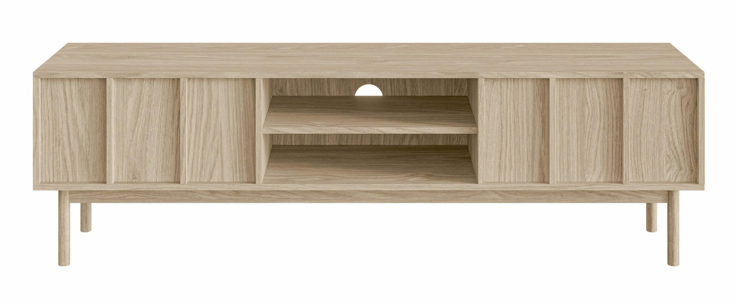TV-LOWBOARD Neksto Eichenholzoptik 170 cm - Beige, Holz/Holzwerkstoff (170/50/40cm) - Selsey