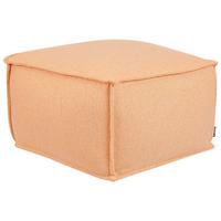 POUF Baumwolle Orange Sherali - Orange, Holz (50/30/50cm) - Beliani