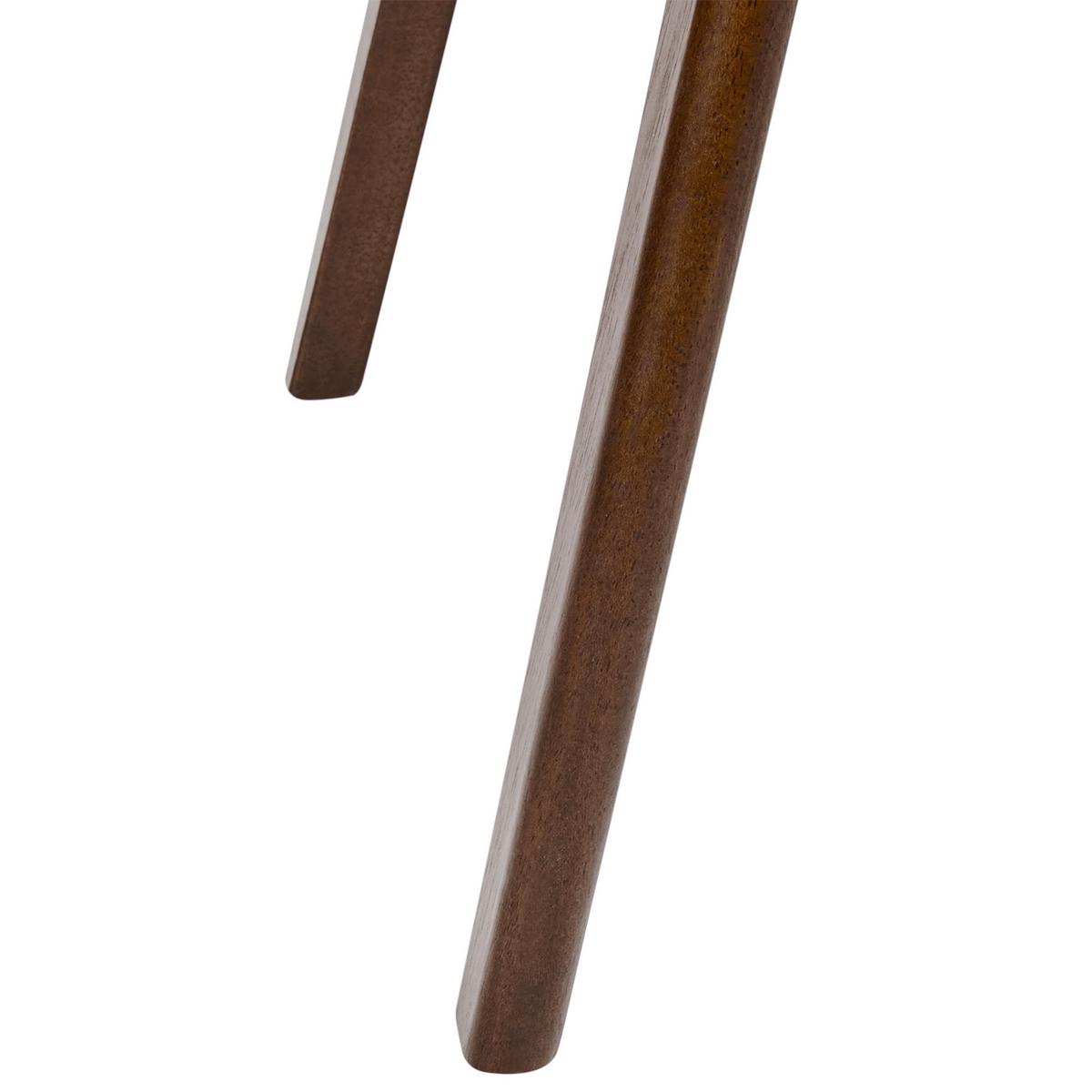 ESSZIMMERSTUHL 2er-Set Holz Dunkelbraun/Taupe Elaine - Dunkelbraun, Holz (48/81/54cm) - Beliani