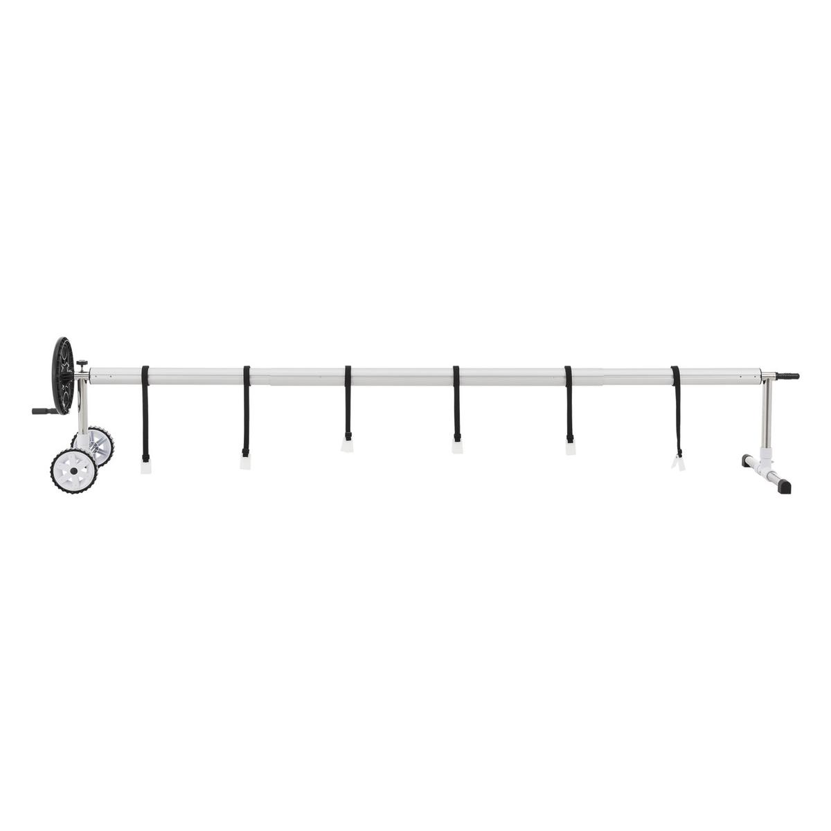 AUFROLLER Amorgo - Silberfarben/Schwarz, Kunststoff/Metall (56cm) - [en.casa]