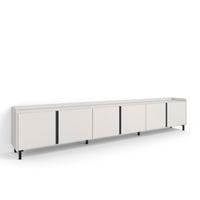 LOWBOARD, Beige, 309/35/61cm, mit Beinen - Beige, Holzwerkstoff (309/61/35cm) - Skraut Home