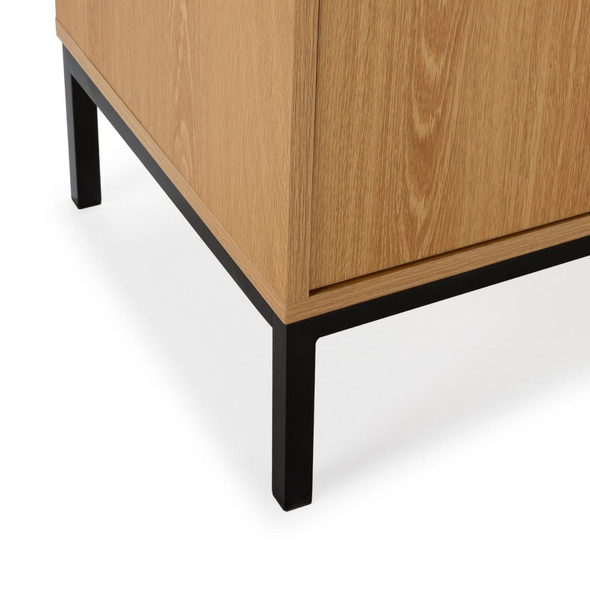 SIDEBOARD Nieve 2 türen 2 schubladen Eichenfarbe - Honigeiche, Holzwerkstoff (140/80/40cm)