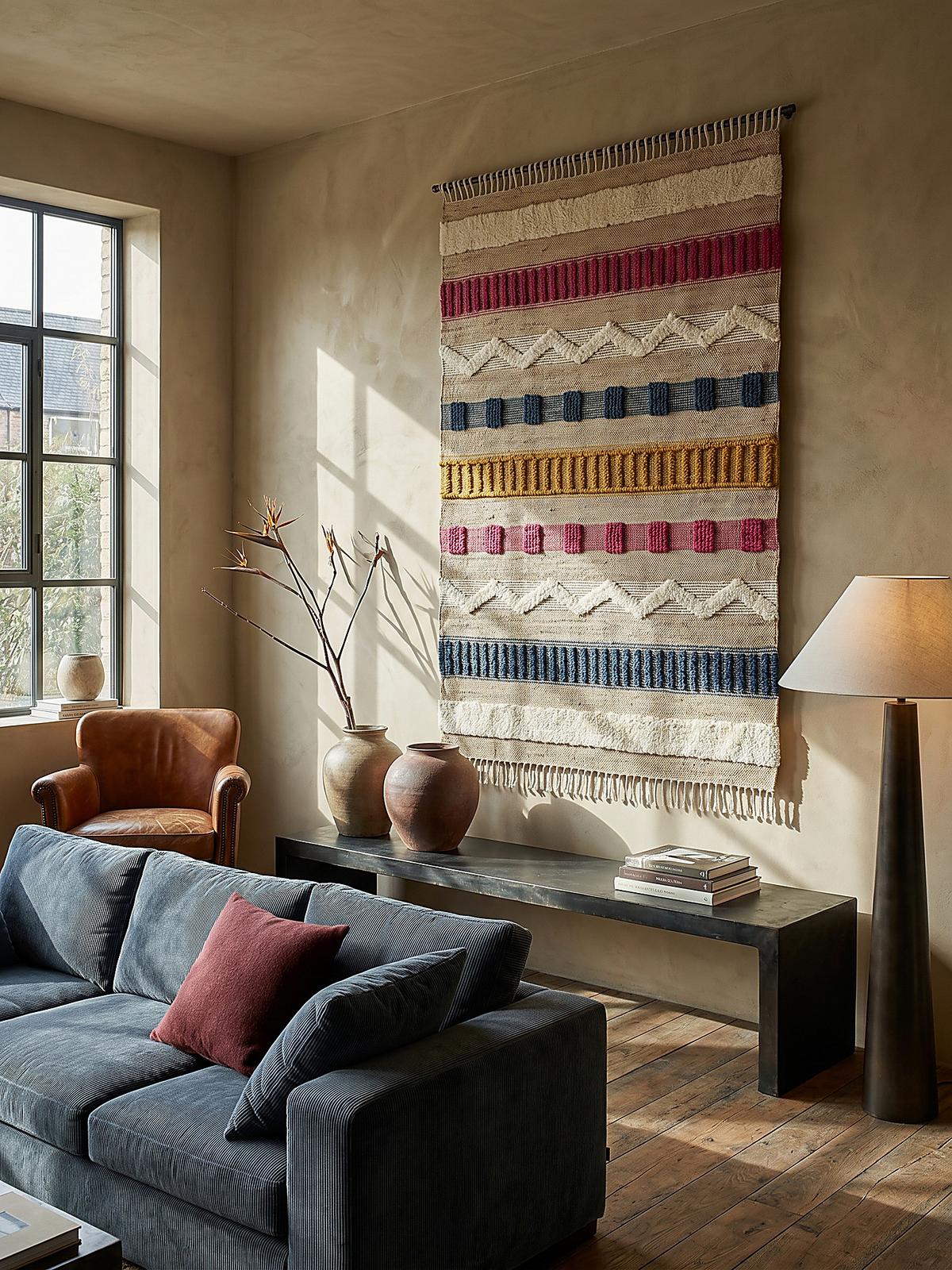 JUTETEPPICH handgewebt mit Fransen WHARFE, im Ethno-Stil, Bunt, 160 x 230 cm - Multicolor, Textil (230/160cm) - KADIMA DESIGN