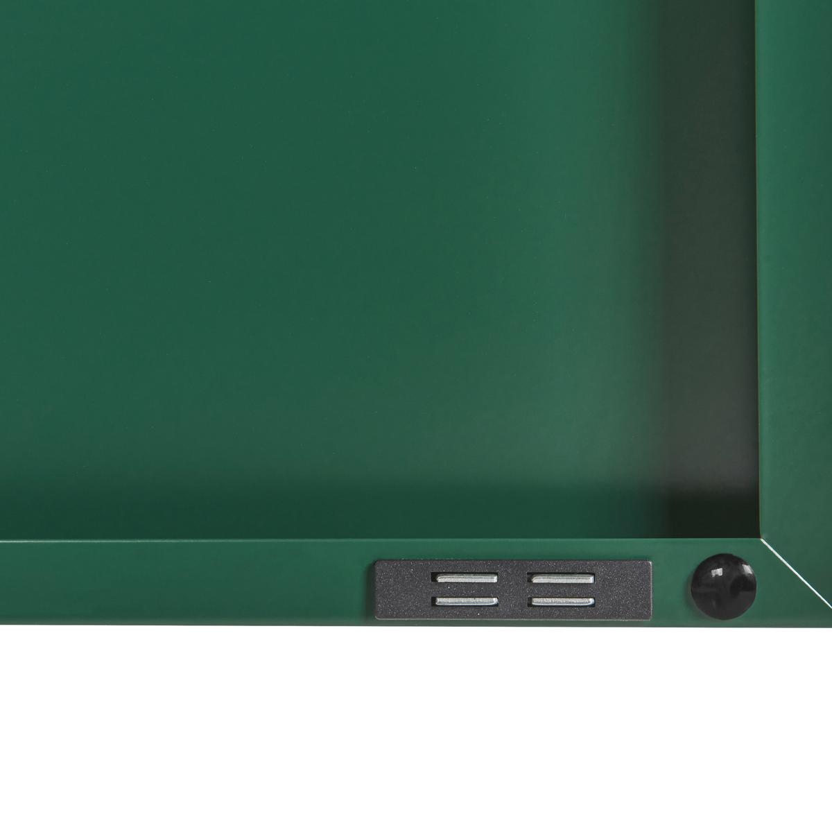 GARDEROBENSCHRANK Stahl grün 4 Fächer Varna - Grün, Metall (76/171/50cm) - Beliani