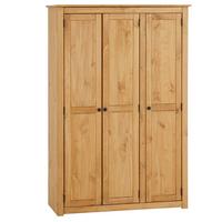 KLEIDERSCHRANK CANCUN gebeizt/gewachst - Kieferfarben, Holz (118/175/50cm) - CARO-Möbel