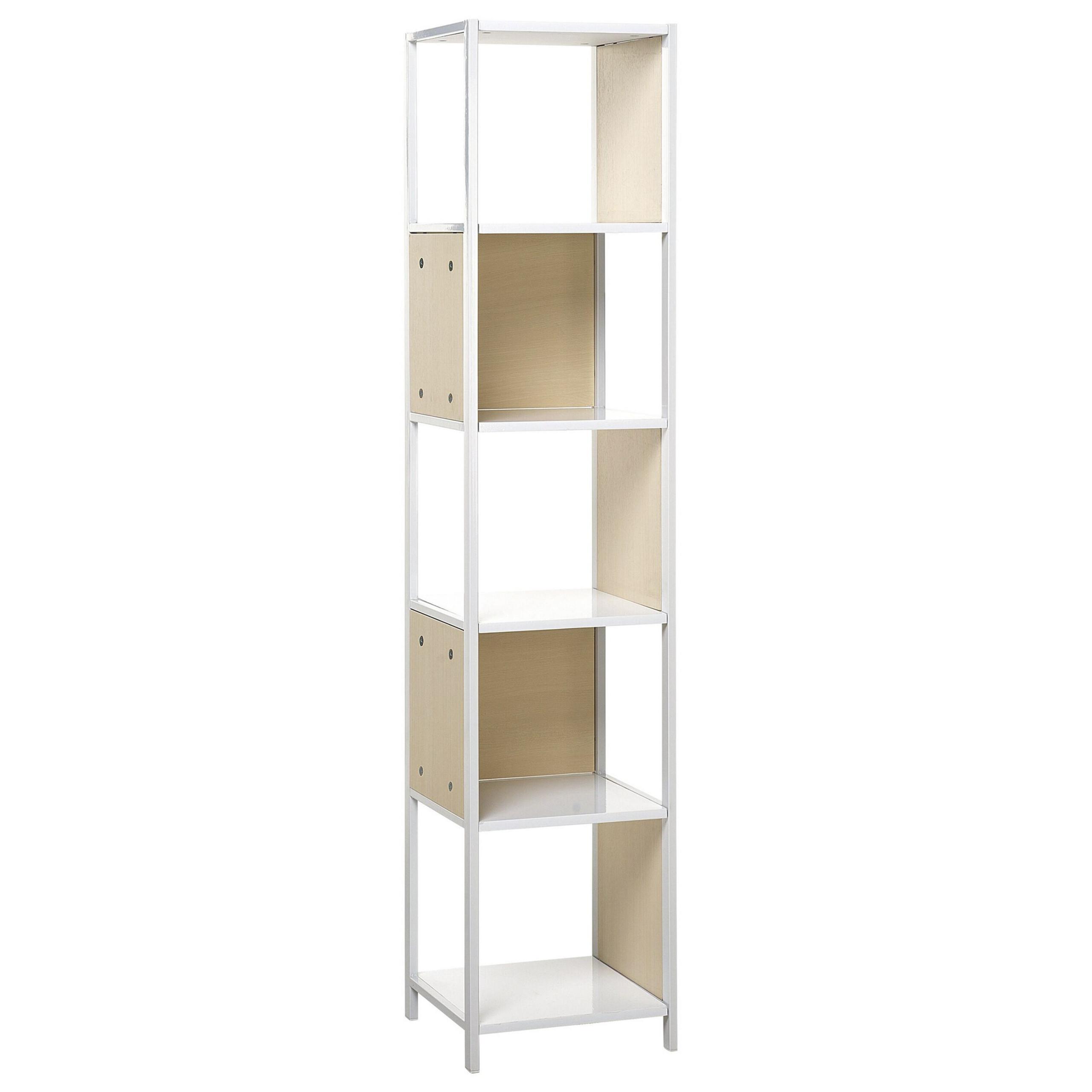 BÜCHERREGAL 5 Fächer Bogota - Hellbraun, Holzwerkstoff (35/165/35cm) - Beliani