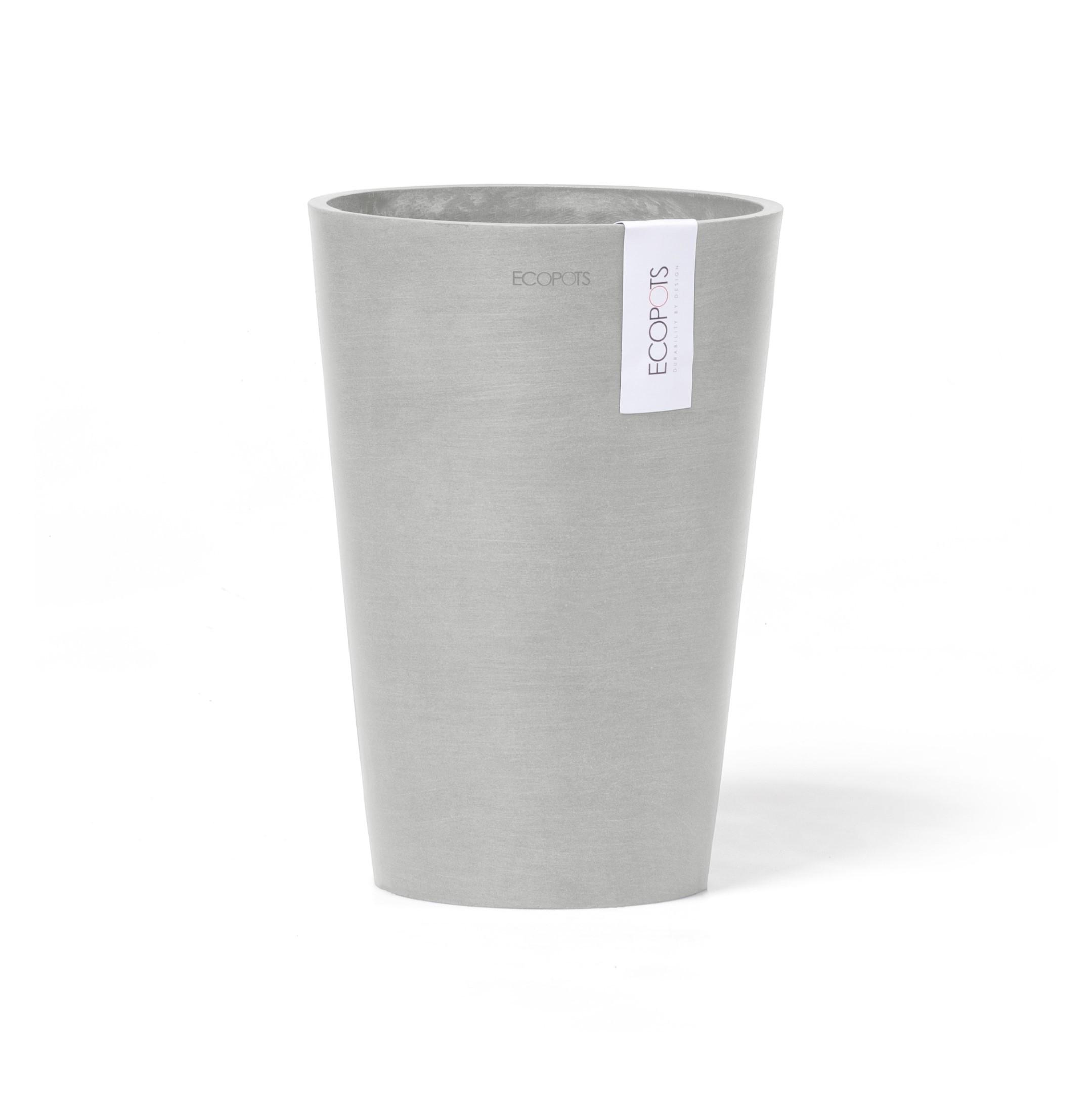 BLUMENTOPF Pisa 14/20 cm Hellgrau - Hellgrau, Kunststoff (14/20cm) - Ecopots
