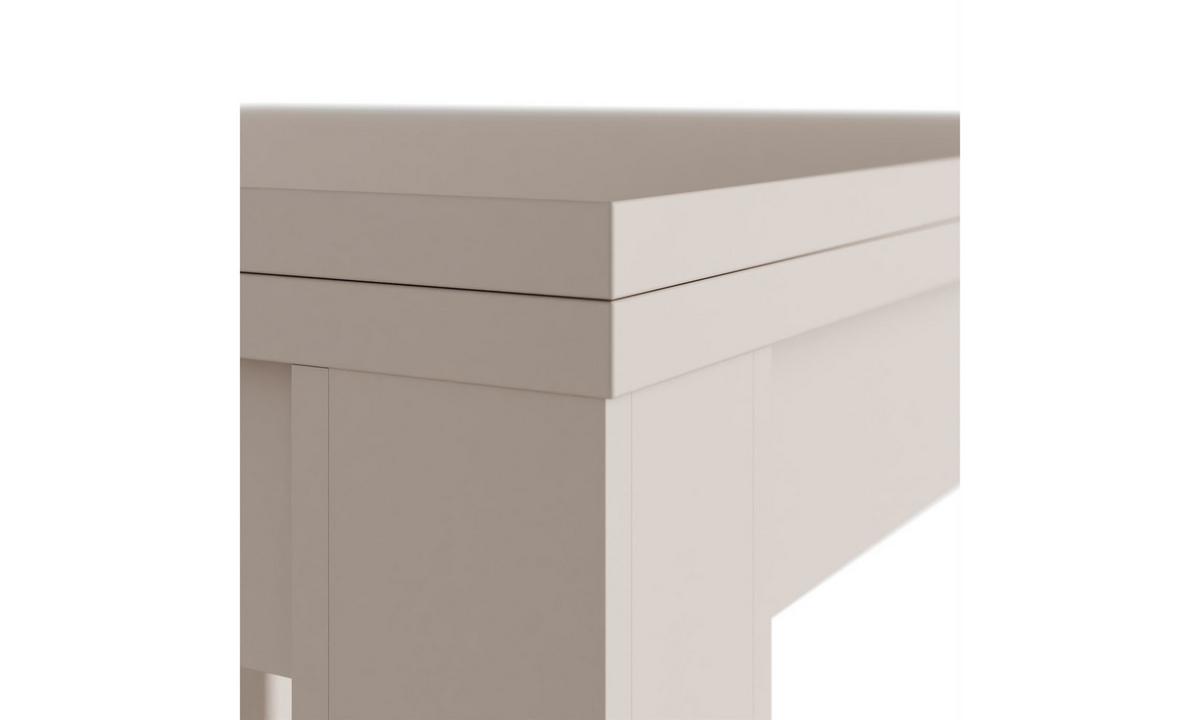 ESSTISCH VIGO 80–160/80/78,5 cm Kaschmir ausklappbar - Kaschmir, Holzwerkstoff (80/80/78.5cm) - Lookway