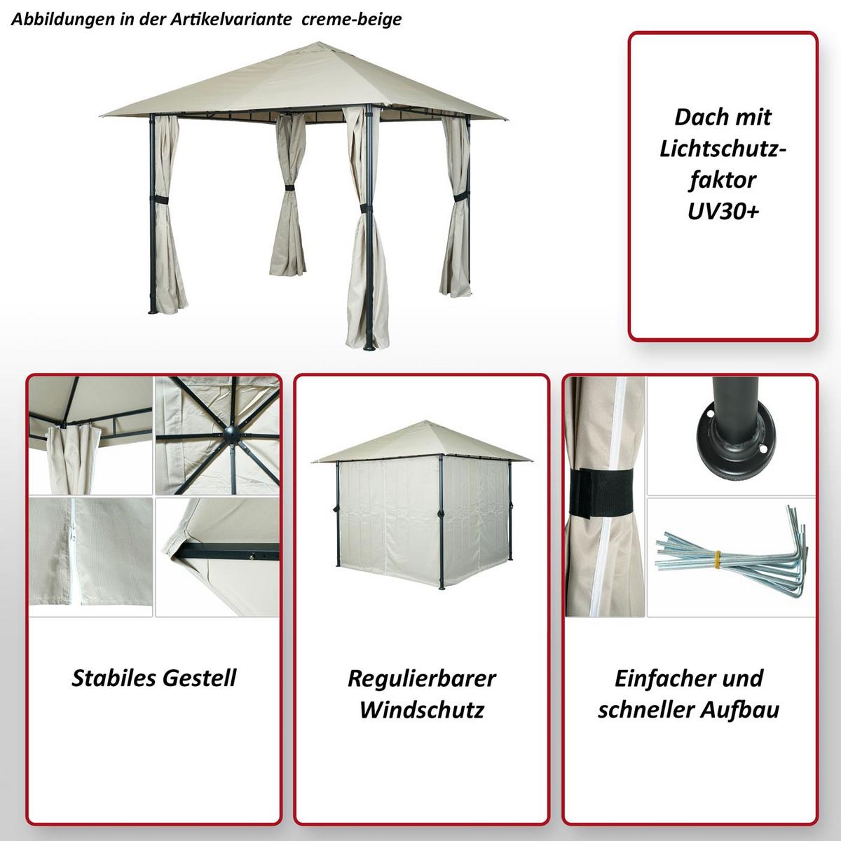 PERGOLA anthrazit - Anthrazit, Textil (300/255/300cm) - MCW