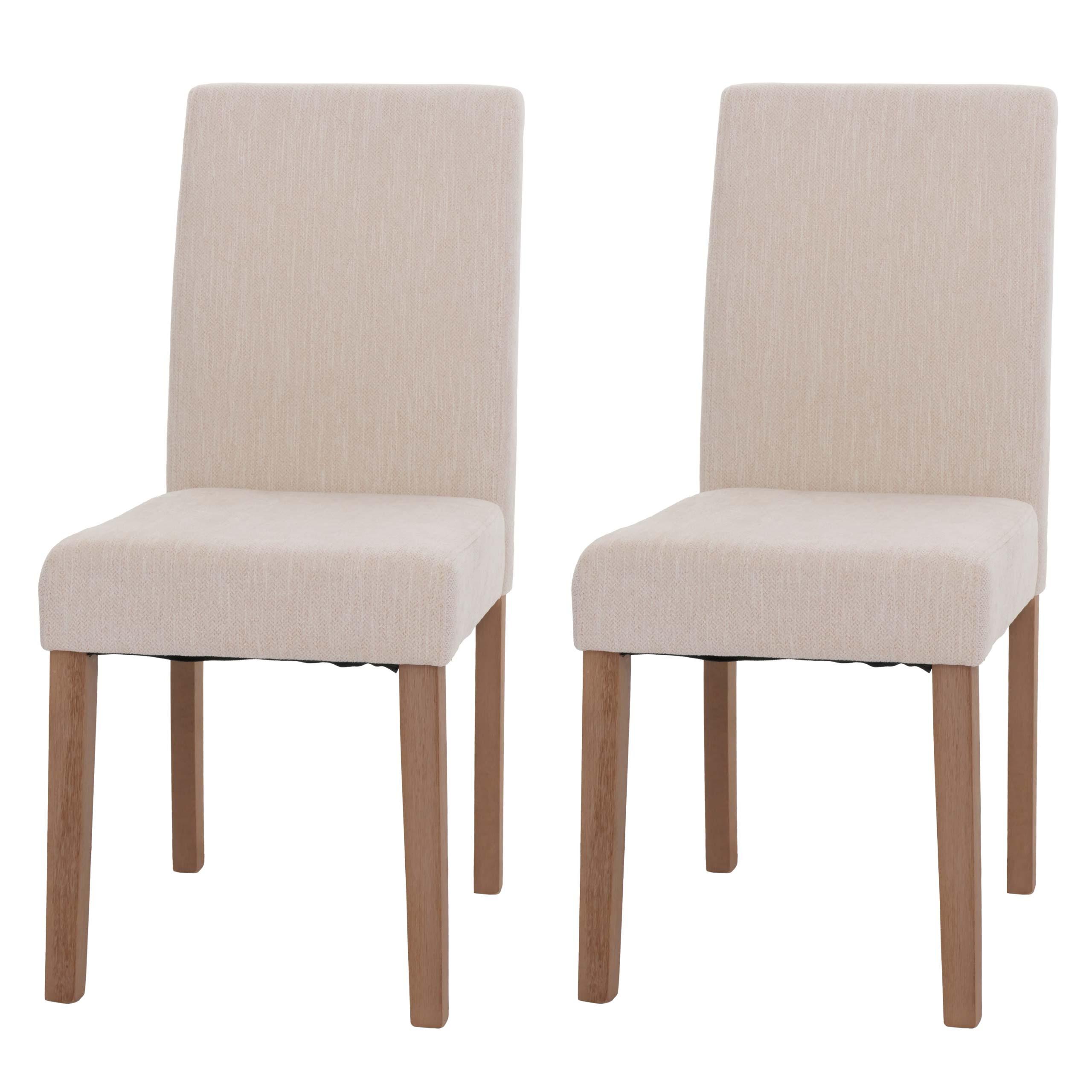 ESSZIMMERSTUHL Cremeweiß 2er-Set - Weiß, Textil (42/90/50cm) - MCW