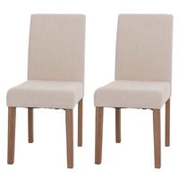 ESSZIMMERSTUHL Cremeweiß 2er-Set - Weiß, Textil (42/90/50cm) - MCW
