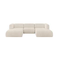 WOHNLANDSCHAFT MIRA-U1 317x179x70 Beige Cord - Sandfarben/Beige, Holzwerkstoff/Kunststoff (317/70/179cm) - ALTDECOR