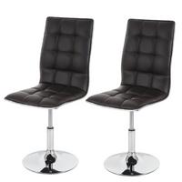 ESSZIMMERSTUHL Braun 2er-Set - Braun, Textil (43/103/54cm) - MCW