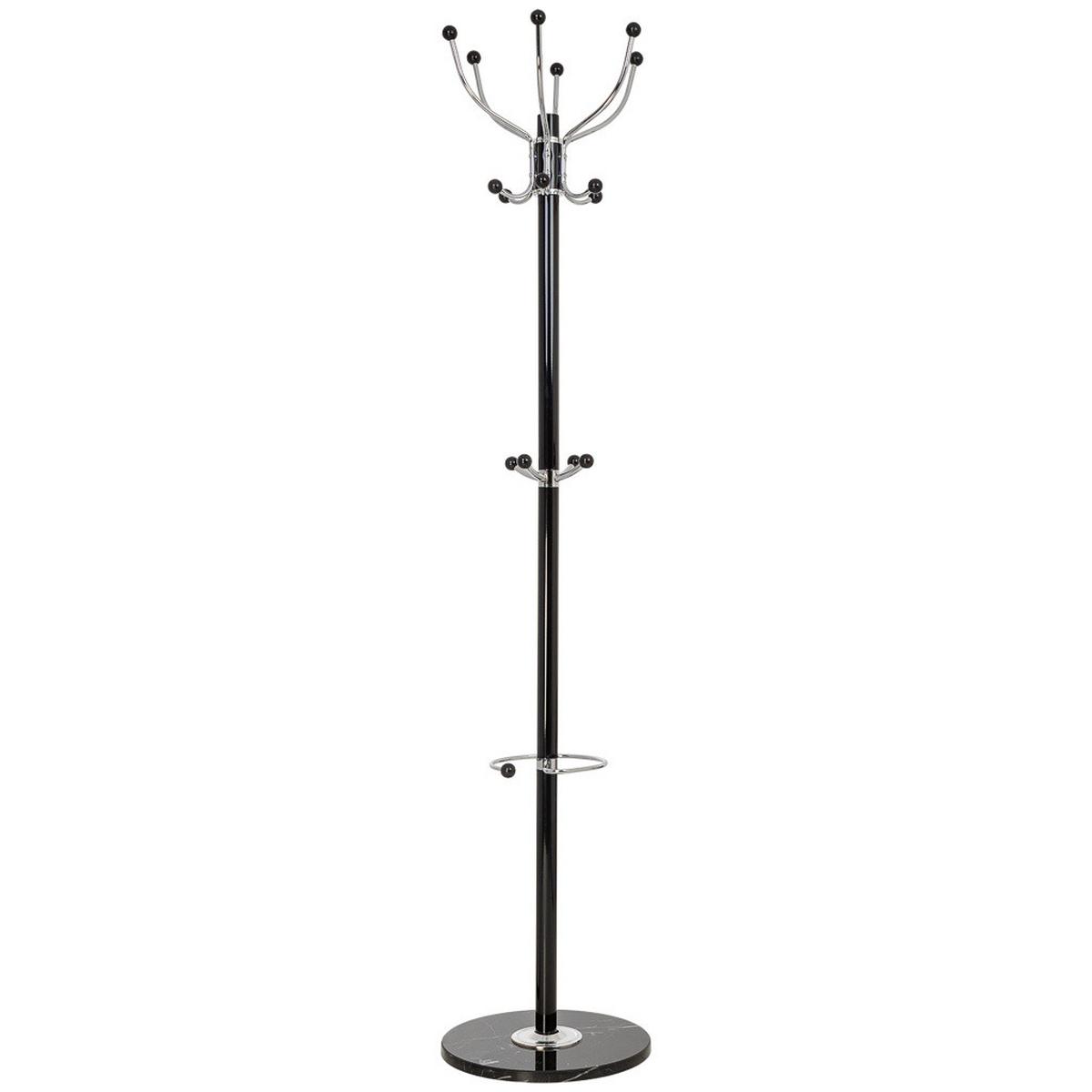GARDEROBE aus metall 36x178cm - Schwarz, Metall (36/178/36cm) - Wanderlust