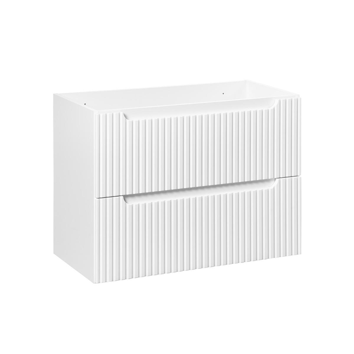 WASCHTISCHUNTERSCHRANK 80cm Riva Weiß - Weiß, Holzwerkstoff (80/57/40cm) - Petits-meubles