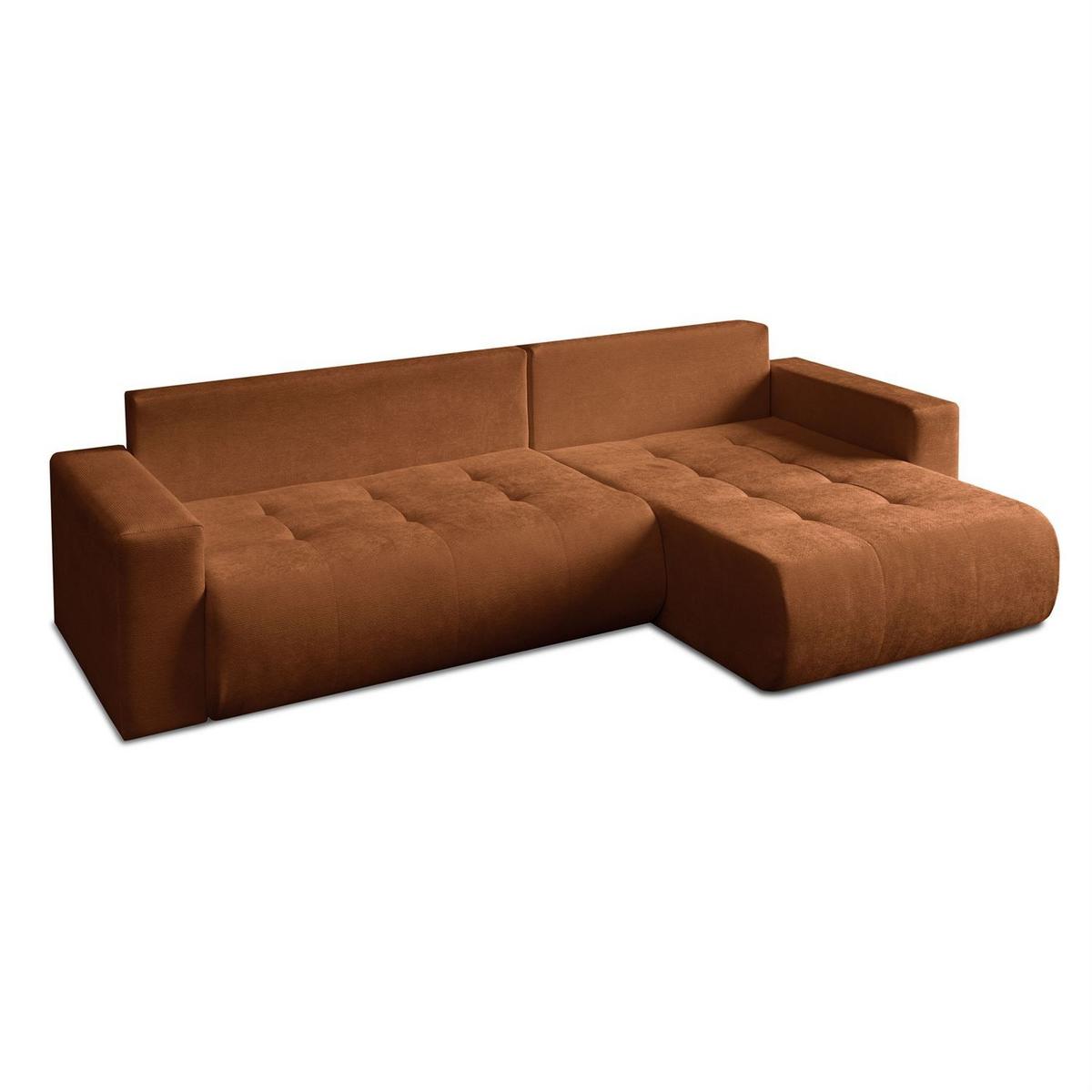 ECKSOFA CLOUD II XL mit Schlaffunktion Vibe 56 - Orange, Textil (280/152cm) - Lookway