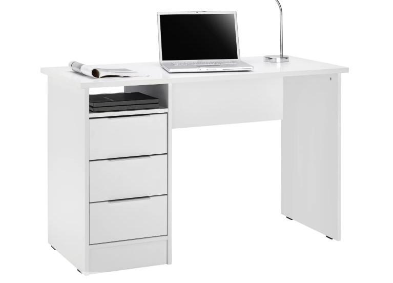 Schreibtisch in Weiß matt