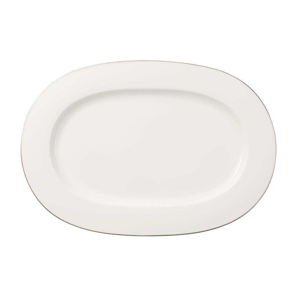 SERVIERPLATTE Anmut Platinum No.1 weiß 41 x 29 cm - Weiß, Keramik (28.5/2.6/41.3cm) - Villeroy & Boch