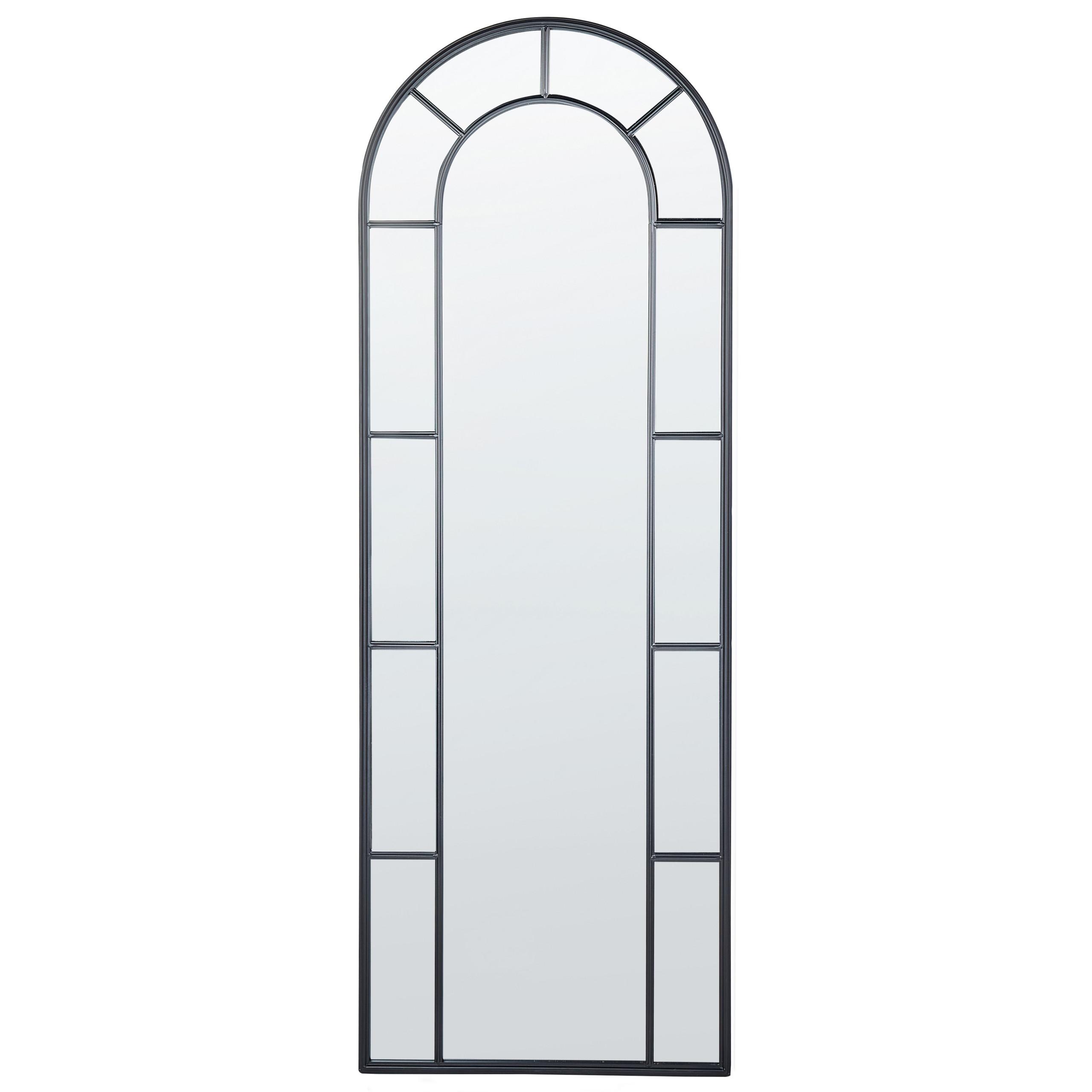 WANDSPIEGEL schwarz Metall 60/170 cm Crosses - Schwarz, Metall (60/170/3cm) - Beliani