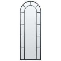 WANDSPIEGEL schwarz Metall 60/170 cm Crosses - Schwarz, Metall (60/170/3cm) - Beliani