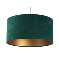 HÄNGELEUCHTE Grün 30/20 cm - Goldfarben/Grün, Kunststoff (30/0.45/20cm) - ONZENO