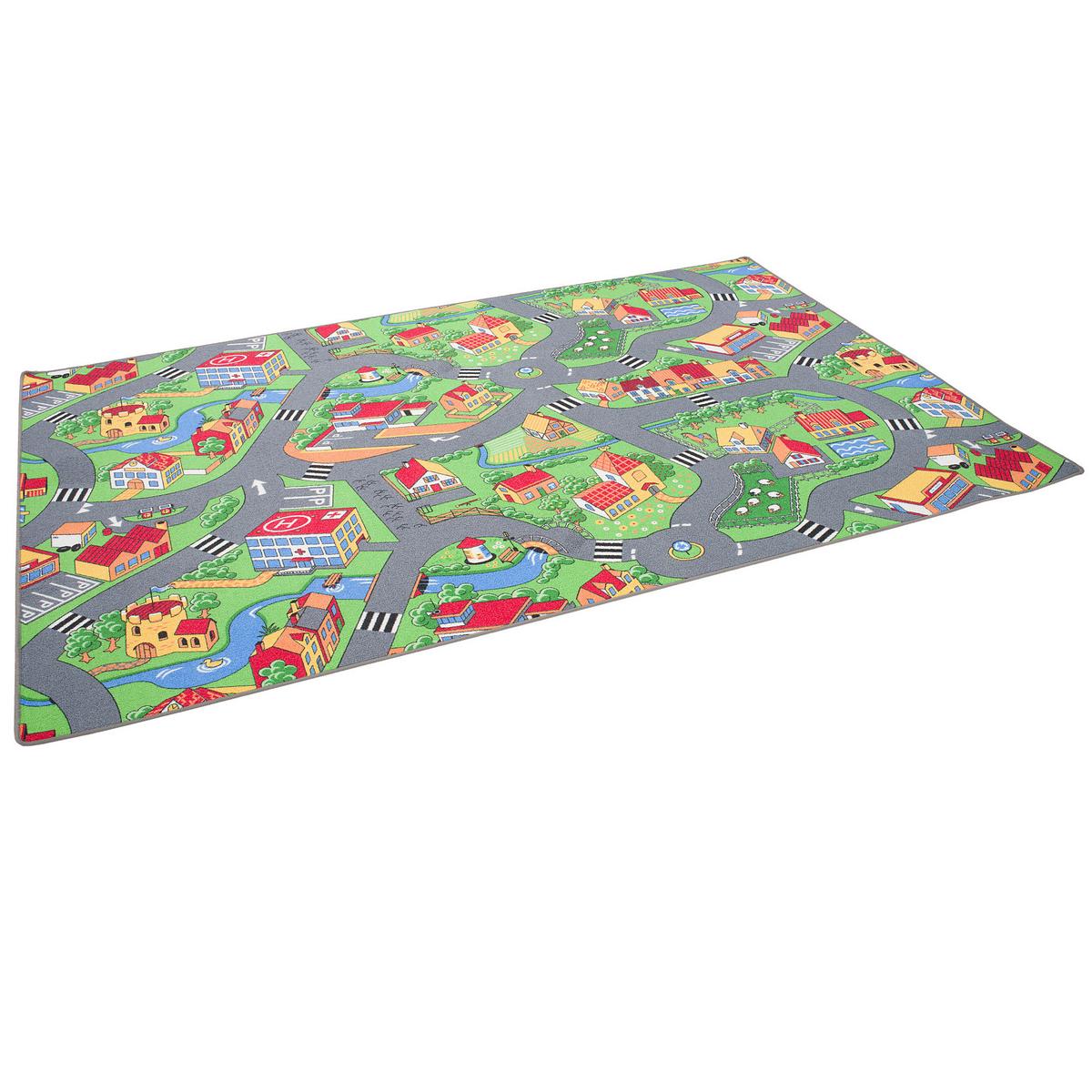KINDER SPIEL TEPPICH LITTLE VILLAGE - Multicolor, Textil (160/160cm) - Snapstyle