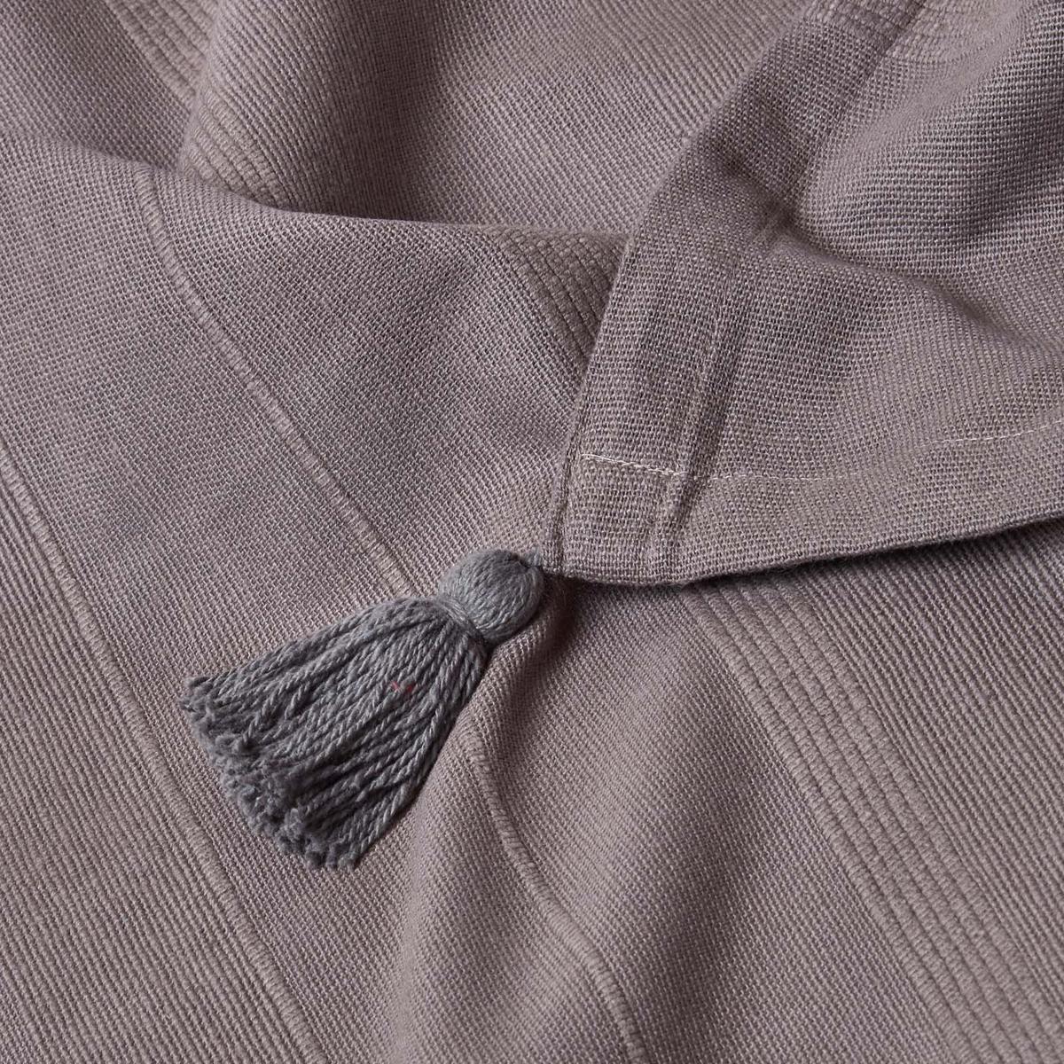 WOHNDECKE Rajput 150/200 cm, 100% Baumwolle - Grau, Textil (150/200cm) - Homescapes