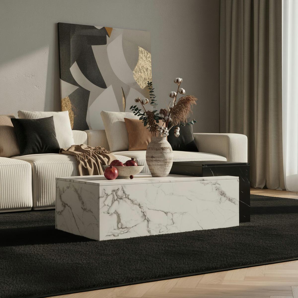 TEPPICH Kurzflor Waschbar NECKAR in Schwarz, einfarbig, 200 x 290 cm - Schwarz, Textil (290/200cm) - KADIMA DESIGN