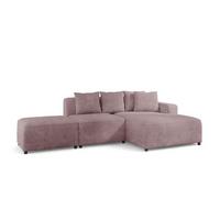 ECKSOFA Megan Xs In Poso - Altrosa, Holzwerkstoff/Textil (304/165cm) - Fun Möbel